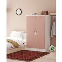 Haydn 2 Door Midi Robe Pink White