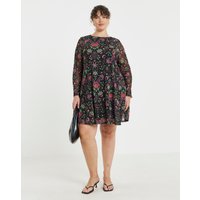 Print Skater Dress Coloured Print