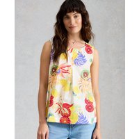 Paradise Organic Cotton Vest Ivory Print