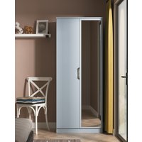 Welcome Haydn 2 Door Mirrored Robe in Kids Denim Blue