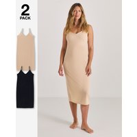2PK Maxi Full Slips Black Almond 8 10