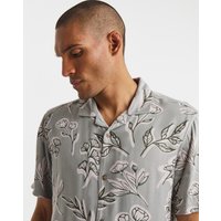 Revere Collar Short Sleeve Shirt 36 38