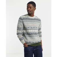 Knitted Fairisle Crew Neck Jumper XL45 47