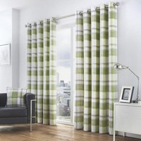 Balmoral Check Eyelet Curtains x 183cm