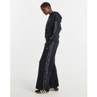 3 Stripe Leopard Wide Leg Pant Black Leopard M12 14