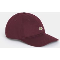 Lacoste Cotton Twill Cap in Burgundy