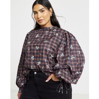 Floral High Neck Blouse