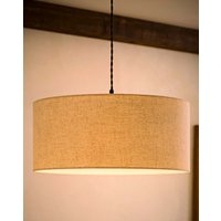 Reni Squat Linen Drum Shade