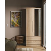 Osprey 2 Door 2 Drawer Mirrored Robe