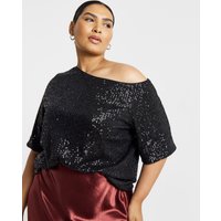 Sequin Off Shoulder