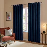 Furn. Ultimate Velvet Blackout Curtains Royal Blue furn. x 183cm