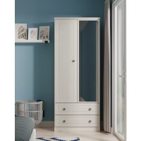 Peregrine 2 Door Drawer Mirrored Robe