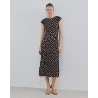 Floral Print Midi Dress Pome