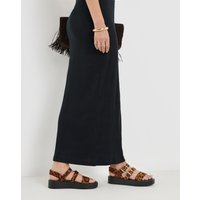 Triple Strap Comfort Sandals Wide