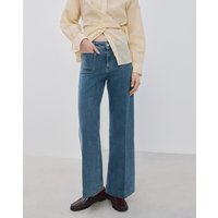 Jessie Wide Leg Jeans Pockets MID Wash