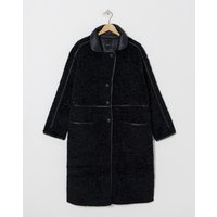 Longline Teddy Contrast Coat JD Williams