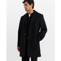 Wool Blend Mid Length Overcoat 5XL60 62