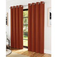 46x72" Eyelet Nightfall Pair Room Darkening Supersoft Thermal Energy Saving & Noise Reducing Curtains