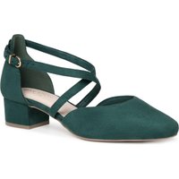 Gemma Wide Fit shoes Forest Green