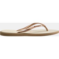 Slim Point Nude Sandals Rose Gold
