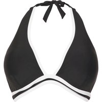Roma Halterneck Bikini Top Black - JD Williams - Size: 10