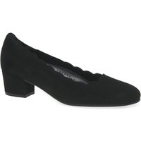 Gigi Wide Fit Court Shoes Suede 1 2