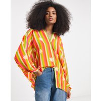 Striped Chiffon Shirt