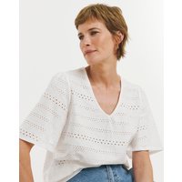 V Neck Brioderie Angel Sleeve Top JD Williams