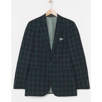 Tonal Tartan Check Suit Jacket 48R