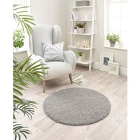 Washable & Stain Resistant Cir Rug Light Grey 200DIA