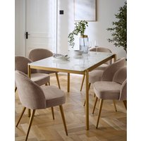 Thea Dining Table 6 Emilie Chairs