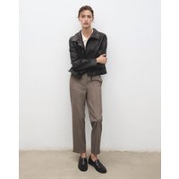 Cropped Tailored Pinstripe Trouser