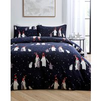 Penguin Fleece Duvet Set DOUBLE