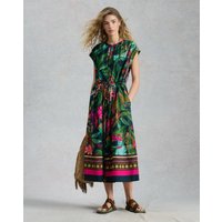 Lauryn Column Dress Green Print