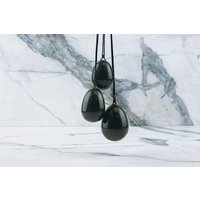 Yoni Ei - Obsidiaan (set) voor Yoni Massage