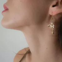 Sylvie Monthulé | Gouden Oorbellen | Eye of Horus