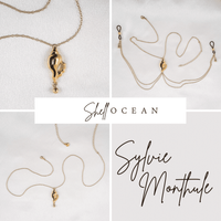 Sylvie Monthulé | Gouden Bodychain Set | Shell Ocean Maat S