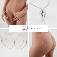 Sylvie Monthulé | Zilveren Bodychain Set | Shell Ocean Maat S