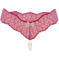Bracli | Sydney Dubbele Parel String Rood | Luxe Lingerie Maat S