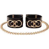 Asche & Gold | Beatrice Duo Handboei | Design Armband | Zwart Maat S