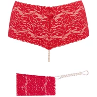 Parelstring Starter Kit Rood – Luxueuze Lingerie Set Maat S