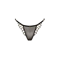 Slip Cosmic Dream – Zwarte Tule Slip met Koperkleurig Borduurwerk Maat L