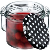 Słoiki Vigo 140ml 50szt fi 66 mm + wieczko "Czarny groszek"