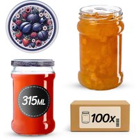 Słoiki na przetwory Seno 315ml fi 66 mm 100szt + wieczko Owocowy bukiet