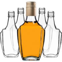 Szklana butelka na nalewkę Faenza 250ml z długą złotą zakrętką 50 szt.