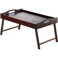 Stolik śniadaniowy Solia, pod laptopa, 50 cm, ciemny brąz