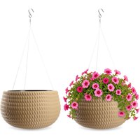 Doniczka kula wisząca z wkładem Serro 29 cm, beż