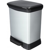 Kosz na śmieci Curver Deco Bin 10L + 18L, srebrny