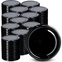 Metalowe wieczka do słoików Sturko 100szt fi 89 mm czarne