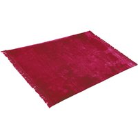 Koc na łóżko bawełniany 1,5 x 2 m, bordowy